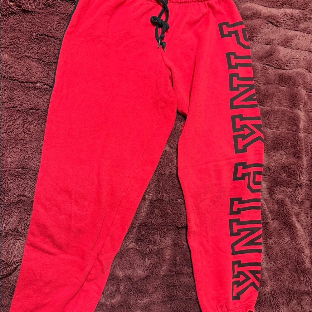 PINK Victoria's Secret Cherry Red Sweatpants